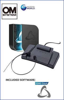 OM AS-9100 Professional Digital Transcription Kit with ODMS Cloud