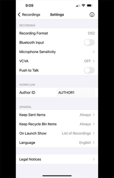 OM System AppSettings