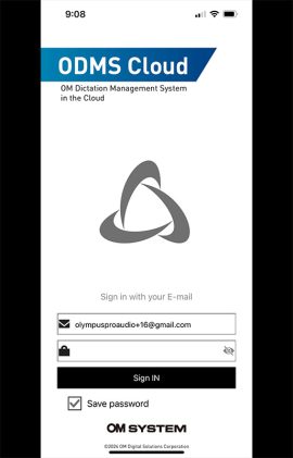OM System App Screen