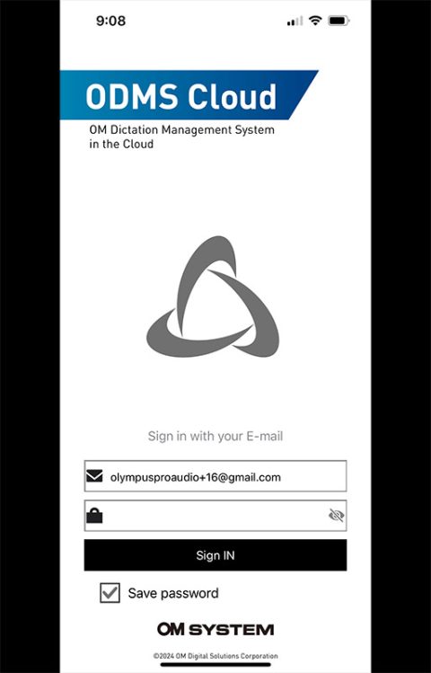 OM System App Screen